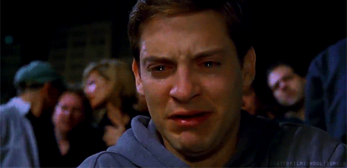 tobey maguire Crying