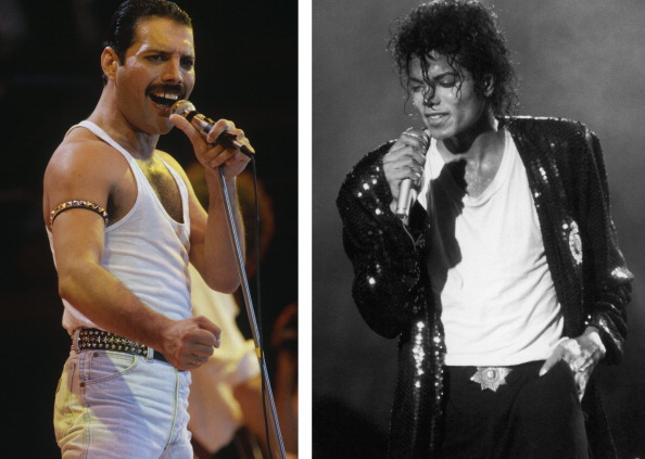 (FILE) Previously Unheard Duets Recorded By Freddie Mercury And Michael Jackson To Be Released