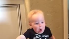 Baby Scared by Grandfather