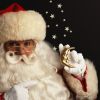Santa Claus with Moon Ornament