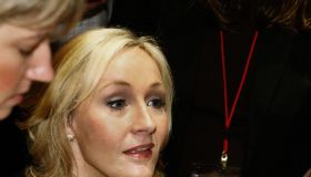 Author J.K. Rowling signs copies of her
