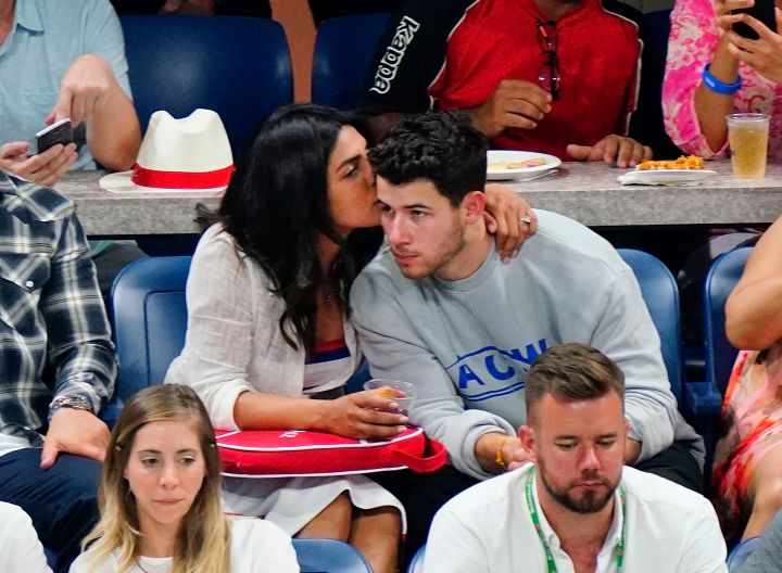Nick Jonas and Priyanka Chopra at 2018 US Open