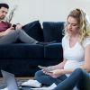 Pregnant woman is calculating family budget