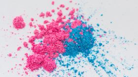 Pink and Blue Eyeshadow Powder
