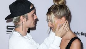 Singer Justin Bieber and wife/model Hailey Rhode Baldwin Bieber arrive at the Los Angeles Premiere Of YouTube Originals&apos; &apos;Justin Bieber: Seasons&apos; held at the Regency Bruin Theatre on January 27, 2020 in Westwood, Los Angeles, California, Uni